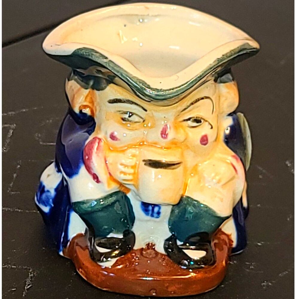Vintage Colonial Miniature Toby Creamer Japan‎